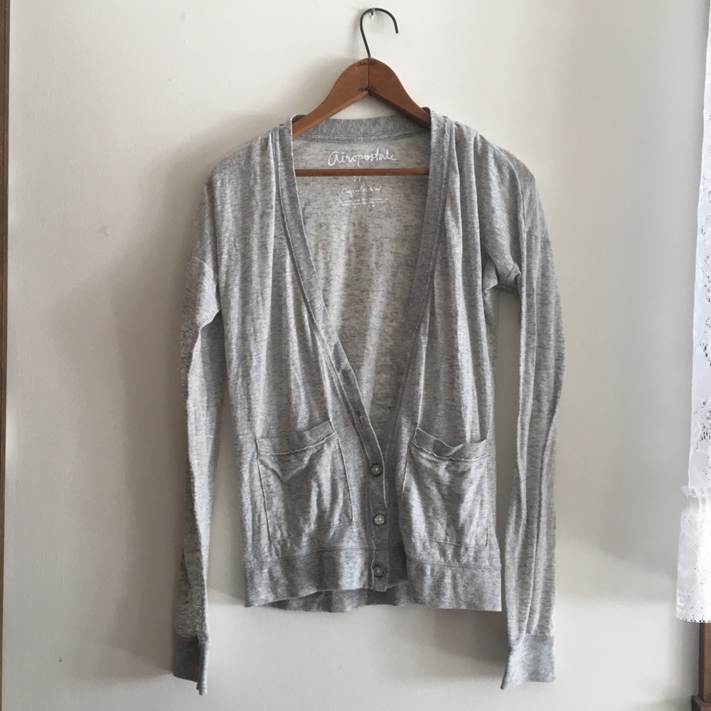 SOLD:Grey Burnout Beachy Cardigan